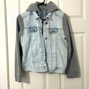 Hoodie denim jacket